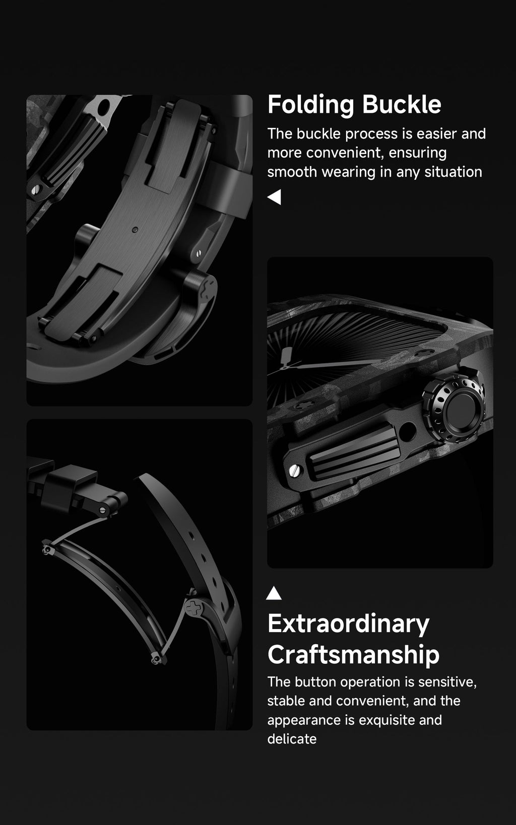 CARBON Series Case for Apple Watch Series 10,11 - 46mm  ROSE GOLD  & CARBON FIBRE