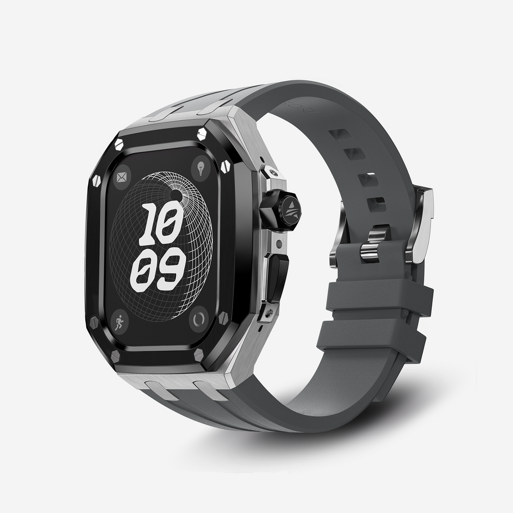 APRO TF 49MM Titanium Apple Watch Ultra Modification Kit (Silver Black)