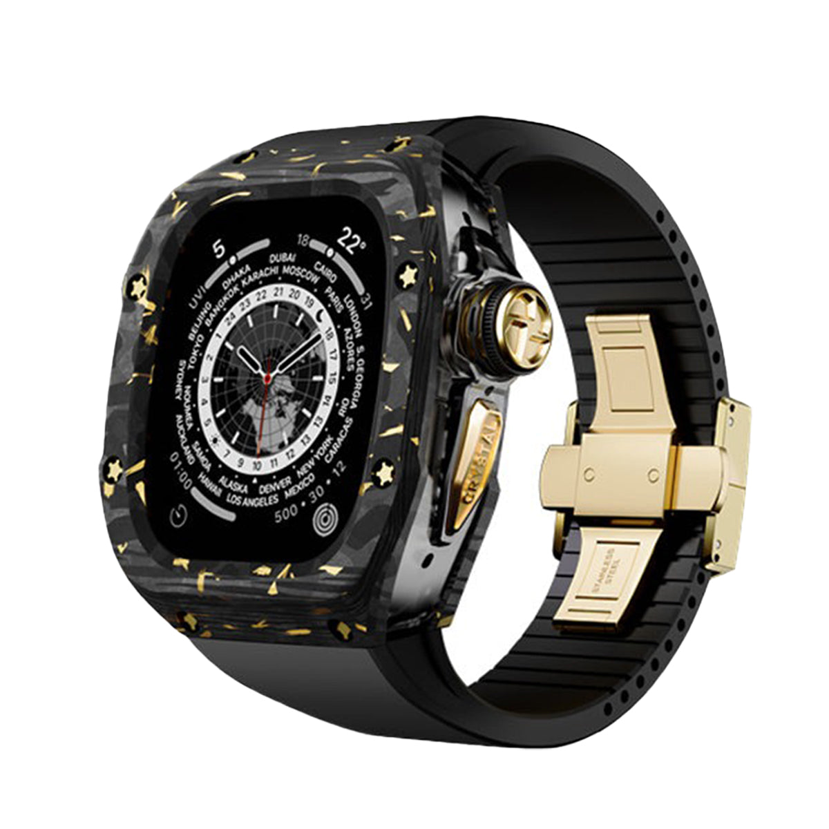 RM GOLD MIX CARBON FIBRE 49mm - Case for Apple Watch Ultra