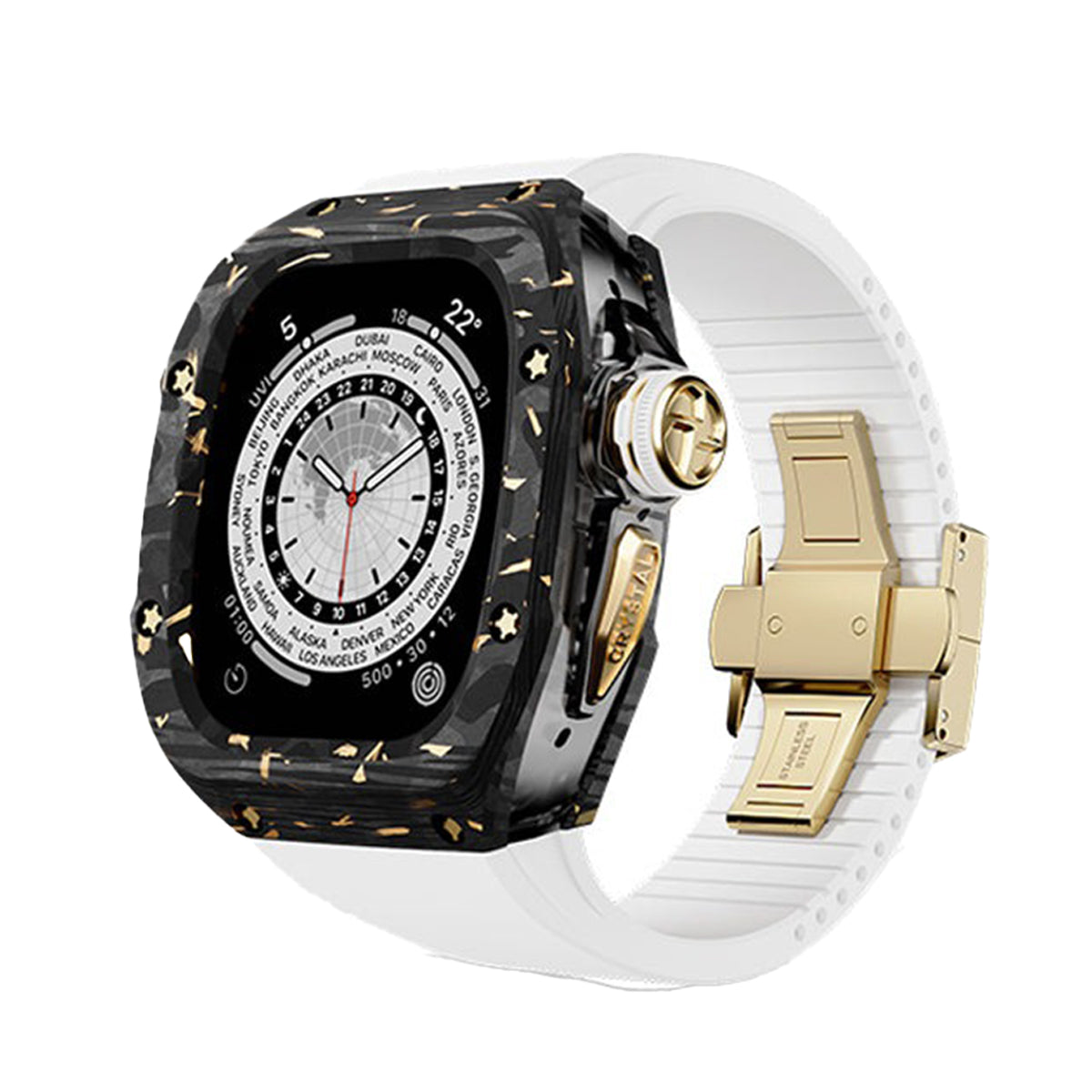 RM GOLD MIX CARBON FIBRE 49mm - Case for Apple Watch Ultra