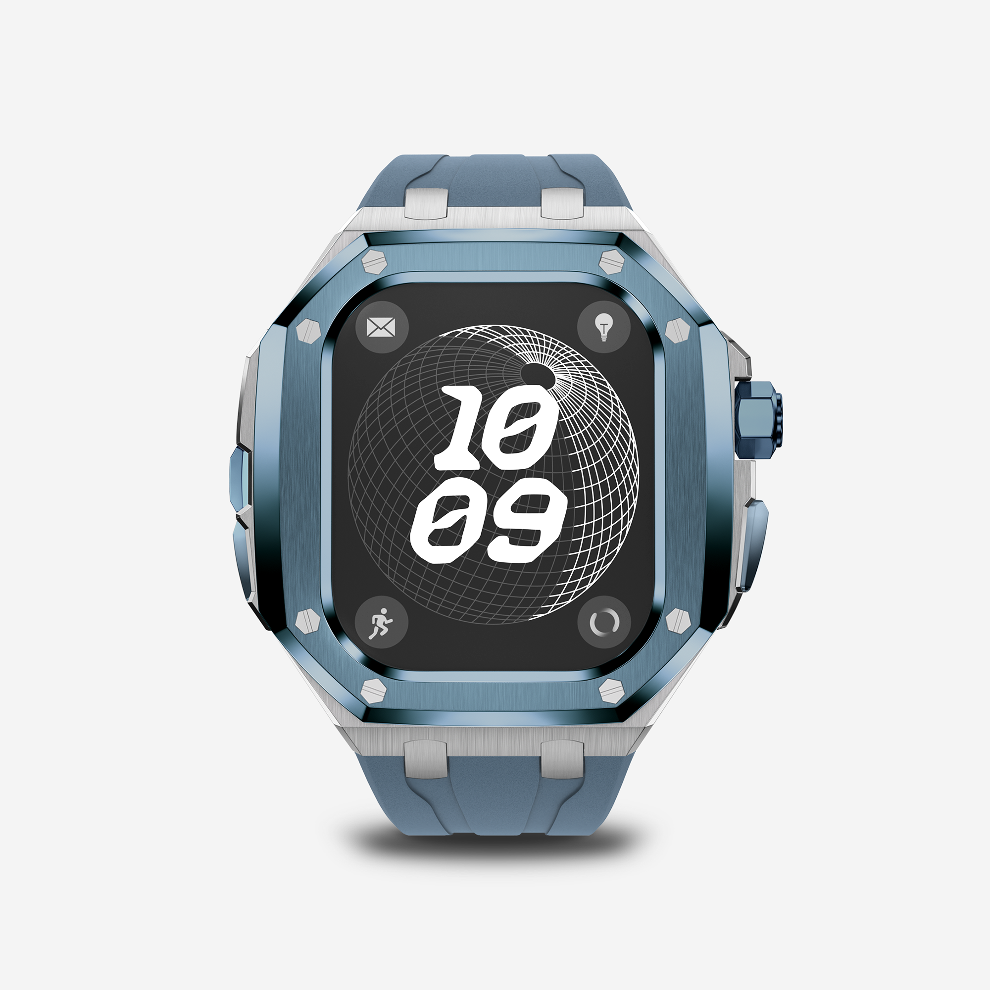 AP RO4950  49MM Titanium Apple Watch Ultra Modification Kit (Silver Blue)