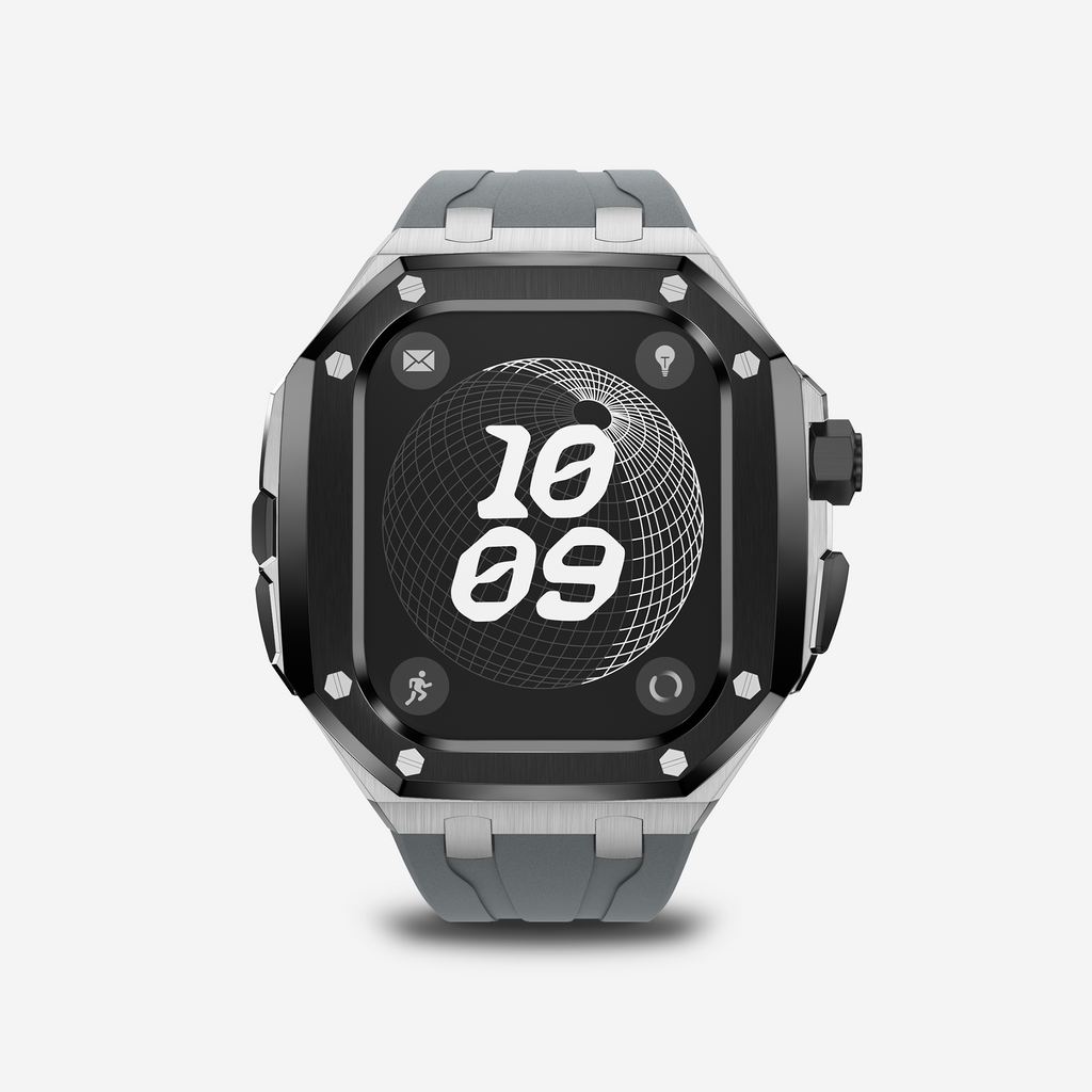 APRO TF 49MM Titanium Apple Watch Ultra Modification Kit (Silver Black)