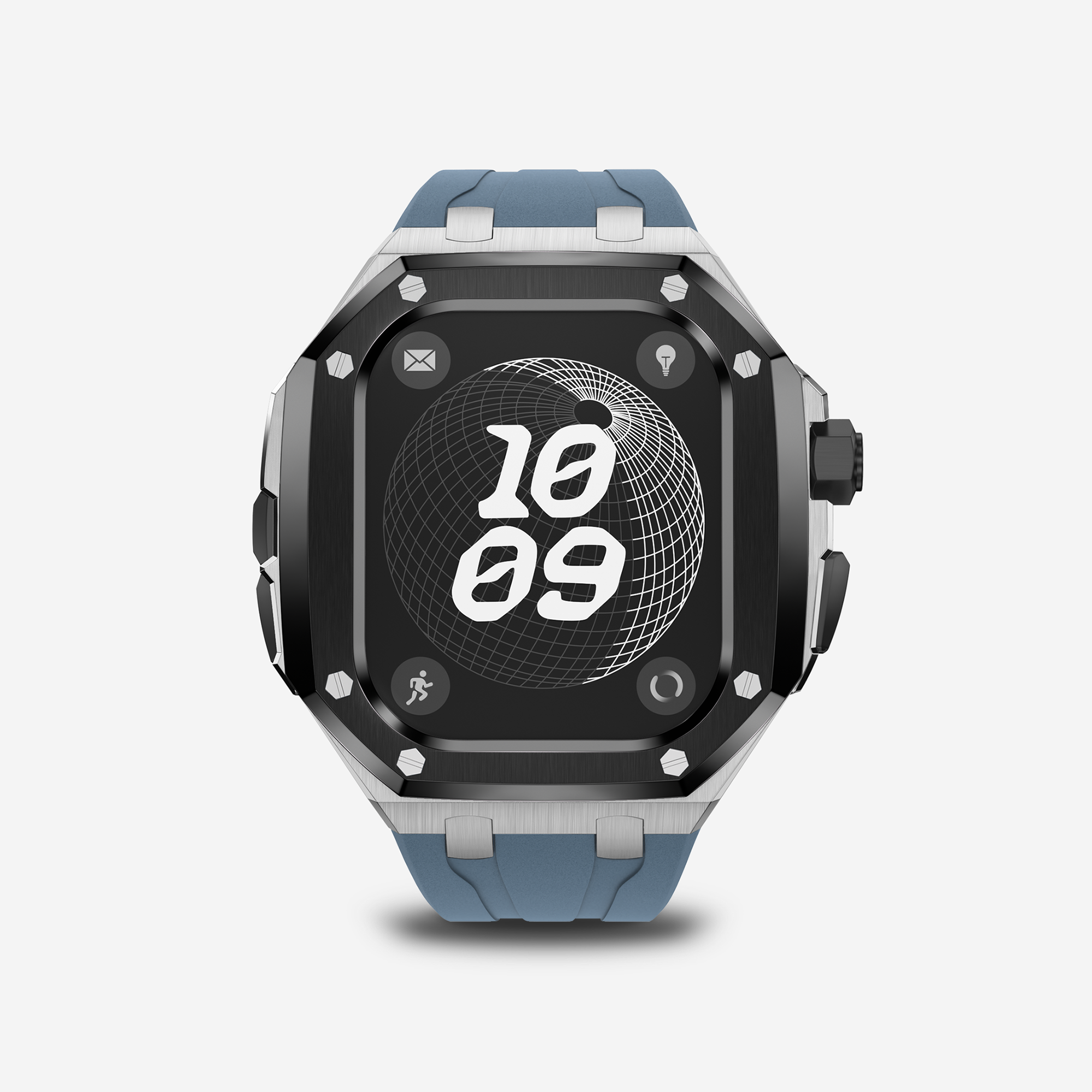 APRO TF 49MM Titanium Apple Watch Ultra Modification Kit (Silver Black)