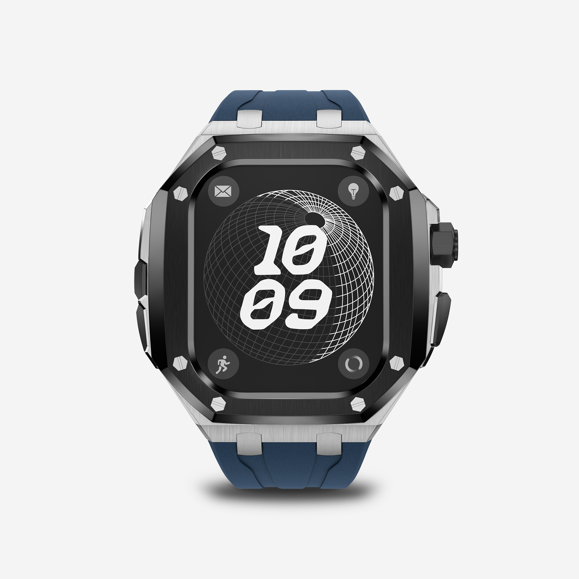 APRO TF 49MM Titanium Apple Watch Ultra Modification Kit (Silver Black)