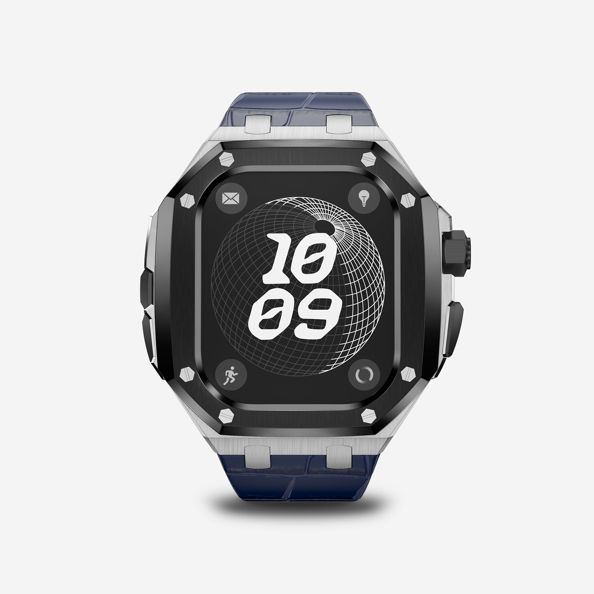 APRO TL 49MM Titanium Apple Watch Modification Kit (Silver Black)