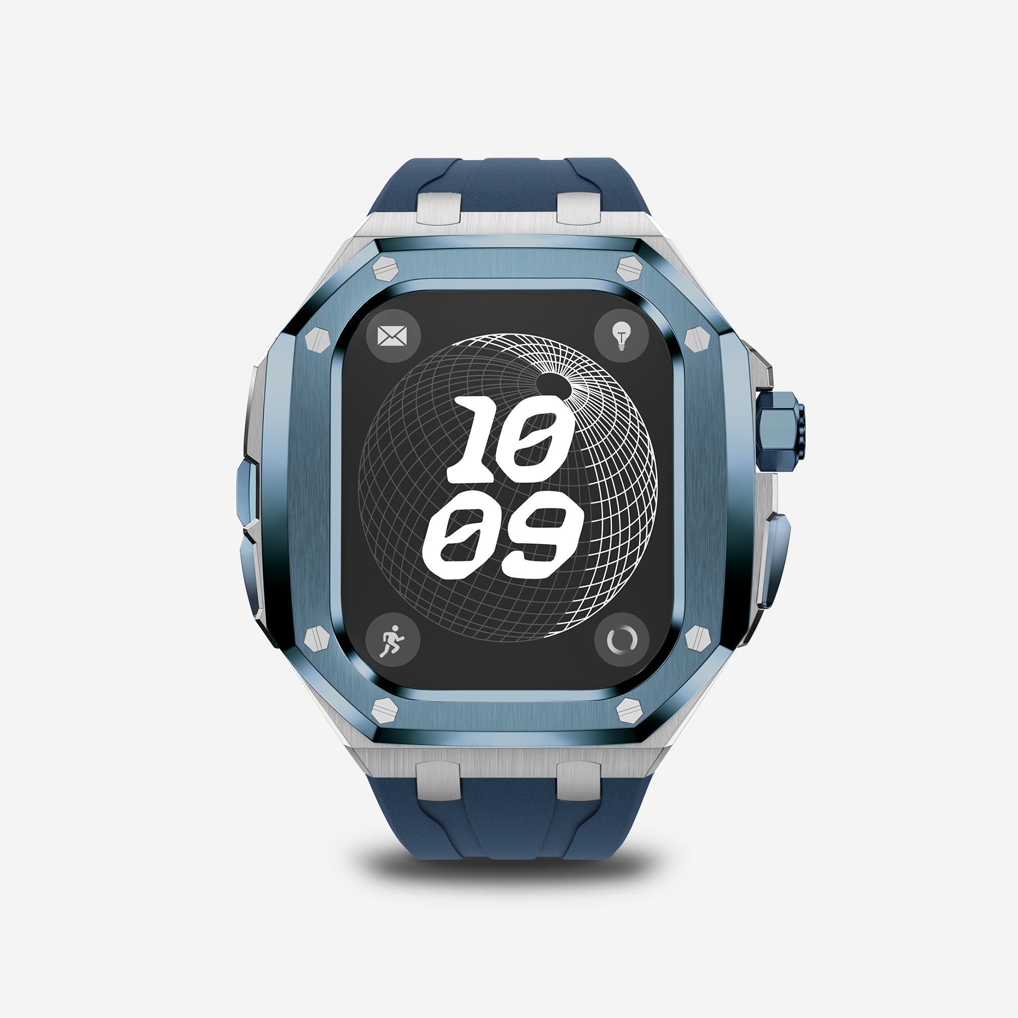 AP RO4950  49MM Titanium Apple Watch Ultra Modification Kit (Silver Blue)