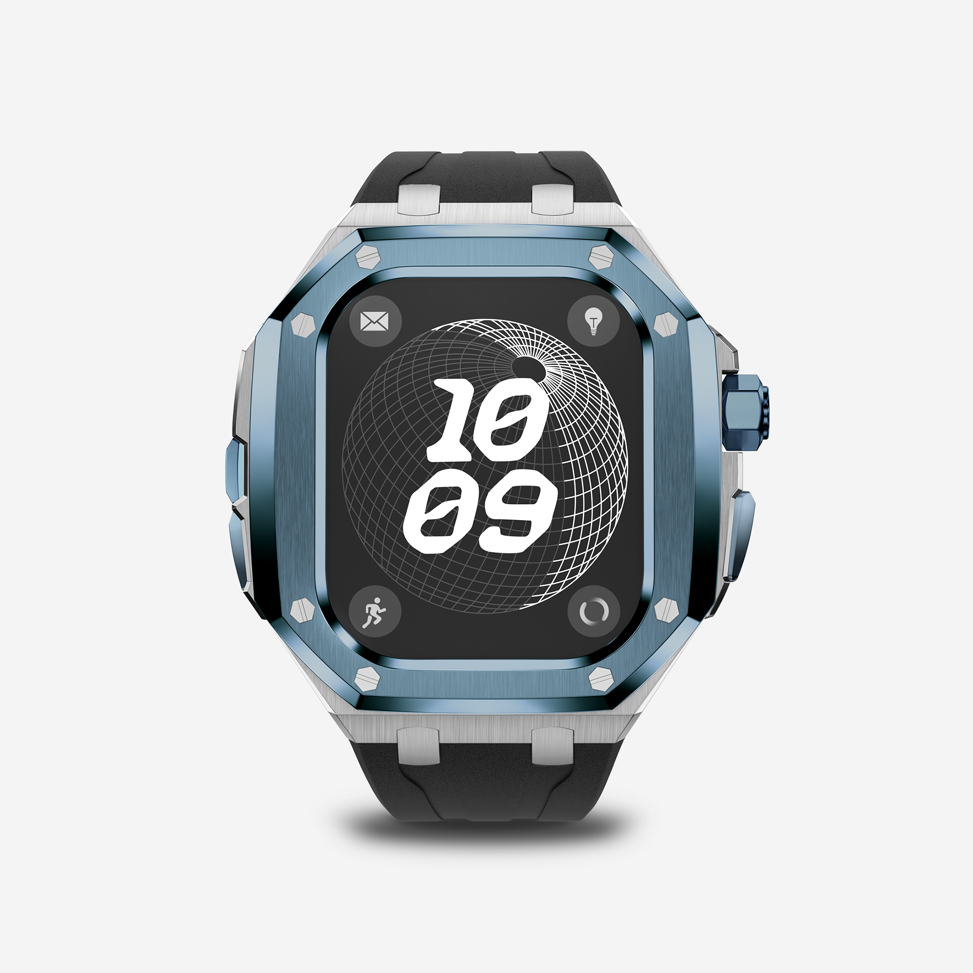 AP RO4950  49MM Titanium Apple Watch Ultra Modification Kit (Silver Blue)