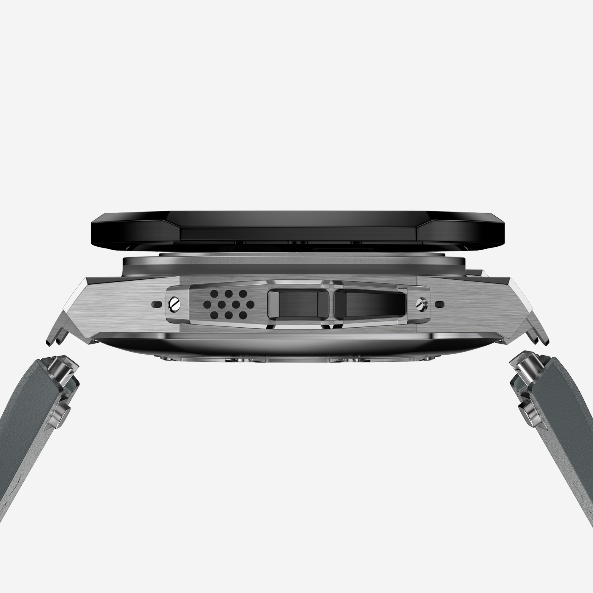 APRO TF 49MM Titanium Apple Watch Ultra Modification Kit (Silver Black)