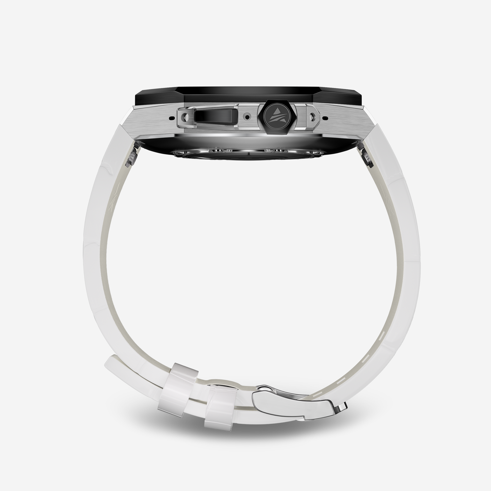 APRO TL 49MM Titanium Apple Watch Modification Kit (Silver Black)