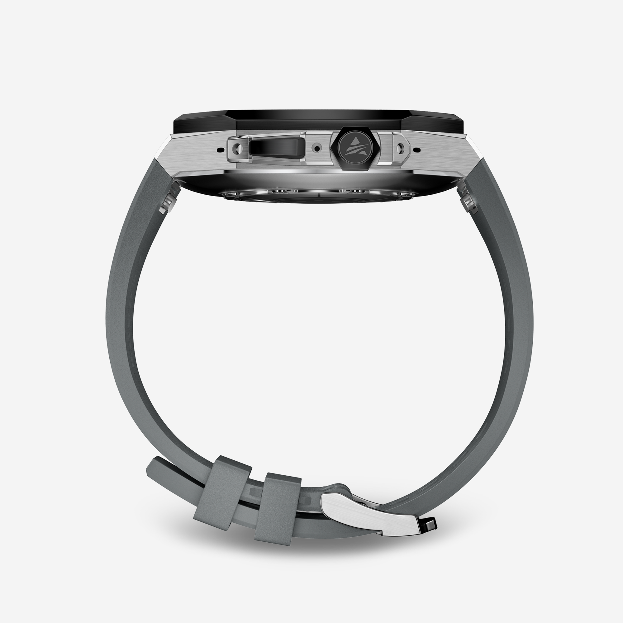 APRO TF 49MM Titanium Apple Watch Ultra Modification Kit (Silver Black)