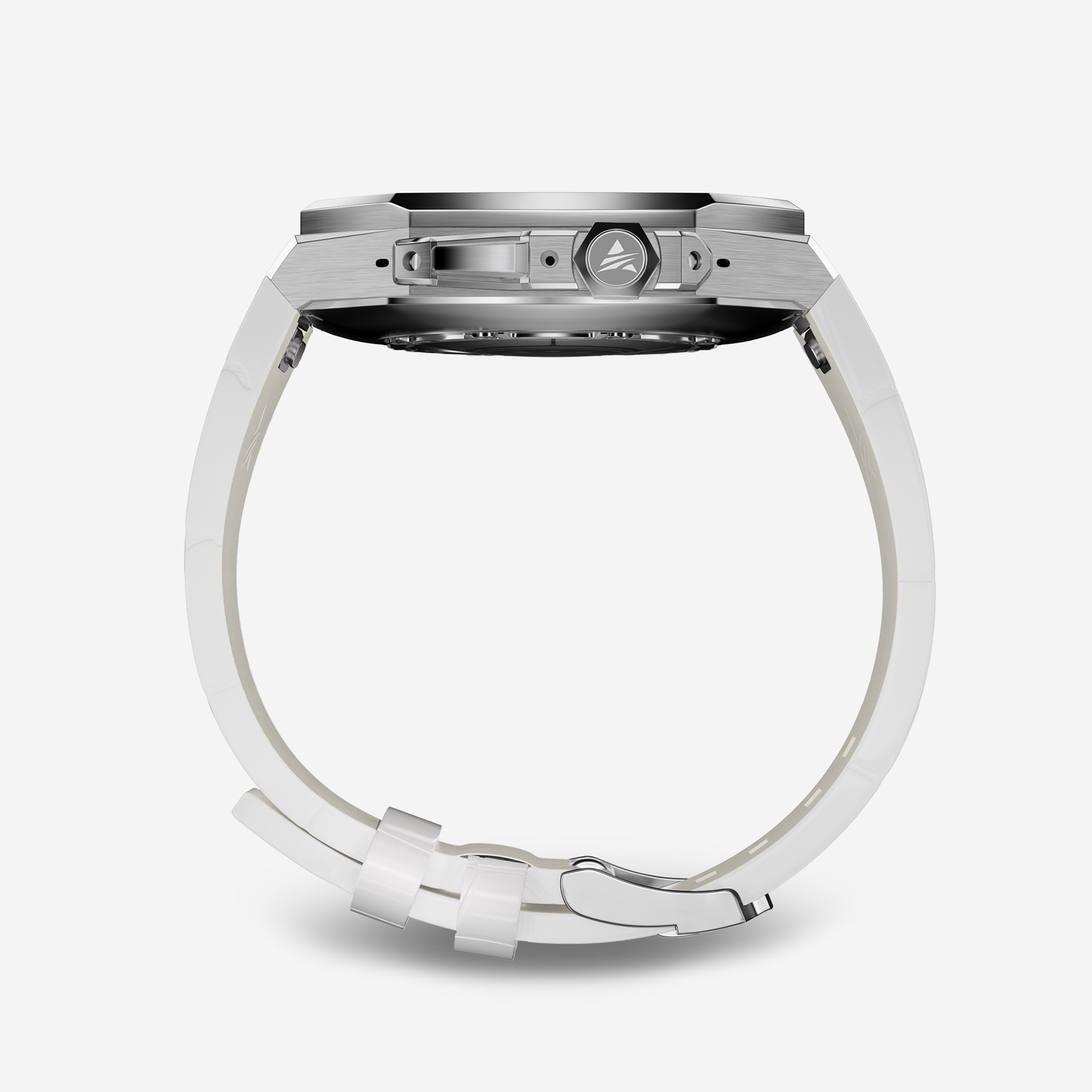 AP ROYAL OAK STYLE  49MM Titanium Apple Watch Modification Kit (Silver)