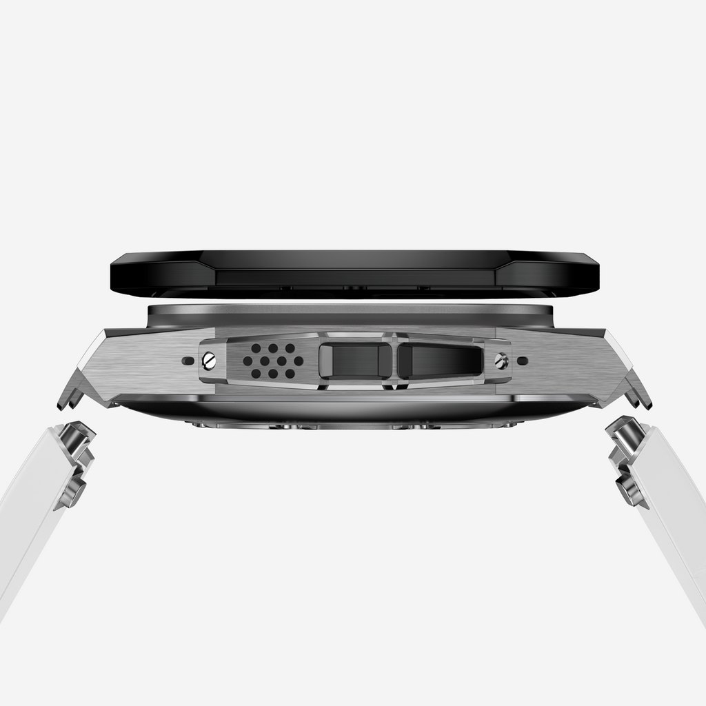 APRO TL 49MM Titanium Apple Watch Modification Kit (Silver Black)
