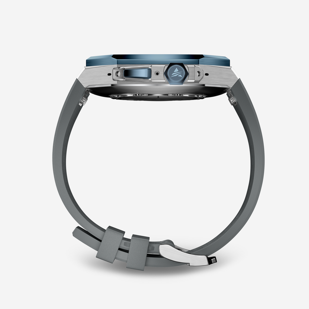 AP RO4950  49MM Titanium Apple Watch Ultra Modification Kit (Silver Blue)