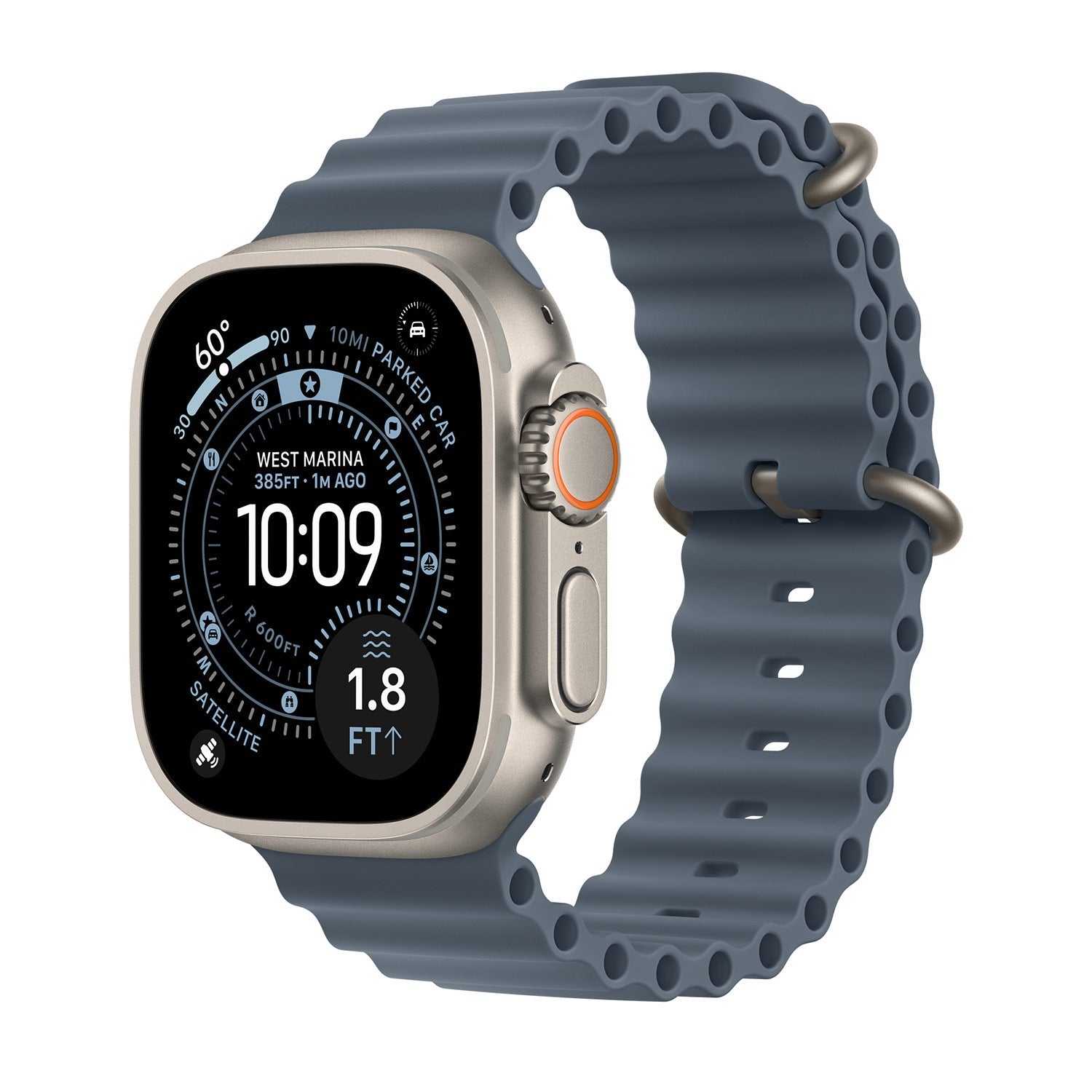 Ocean Replacement Strap for Apple Watch - Anchor Blue (Fall/2025)