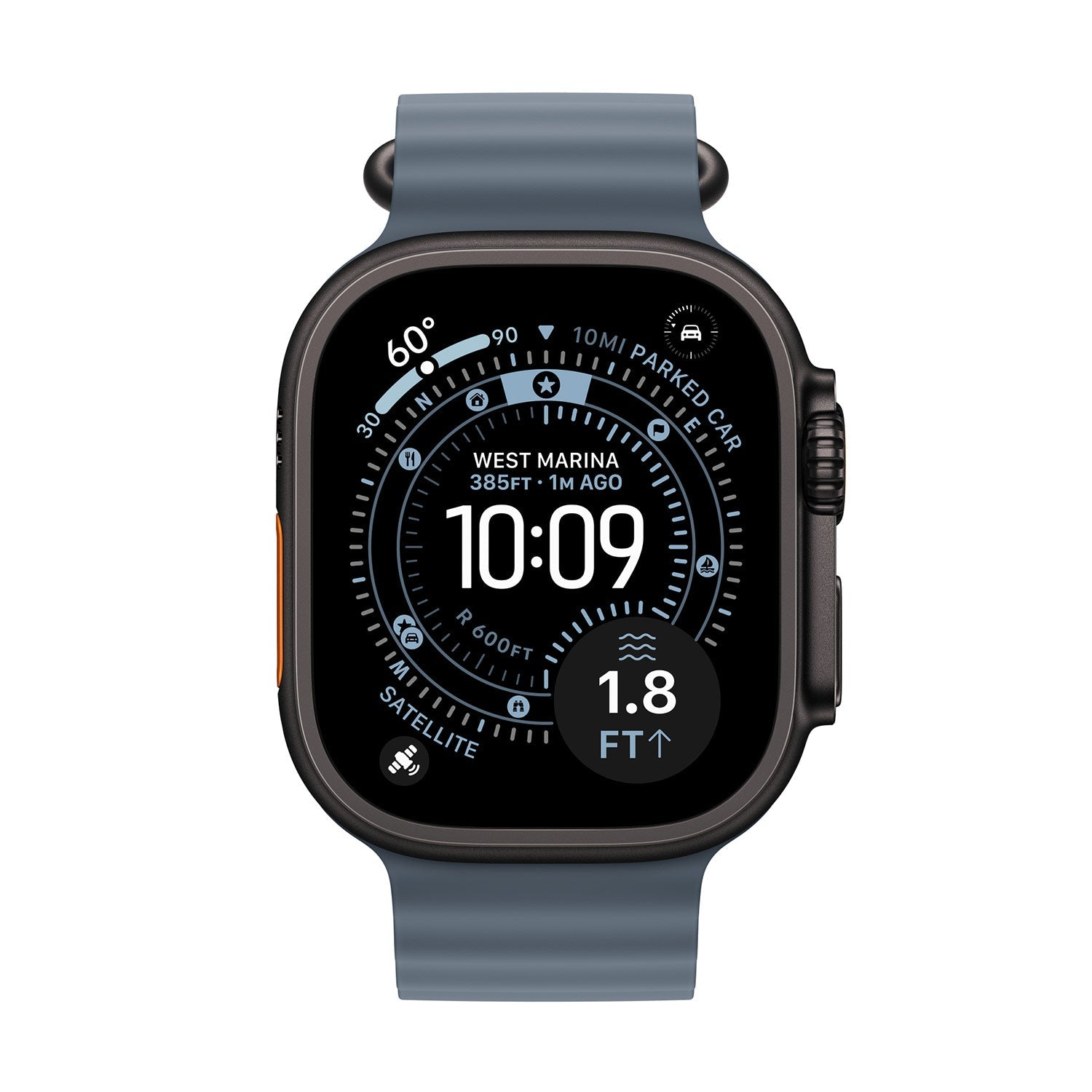 Ocean Replacement Strap for Apple Watch - Anchor Blue (Fall/2025)