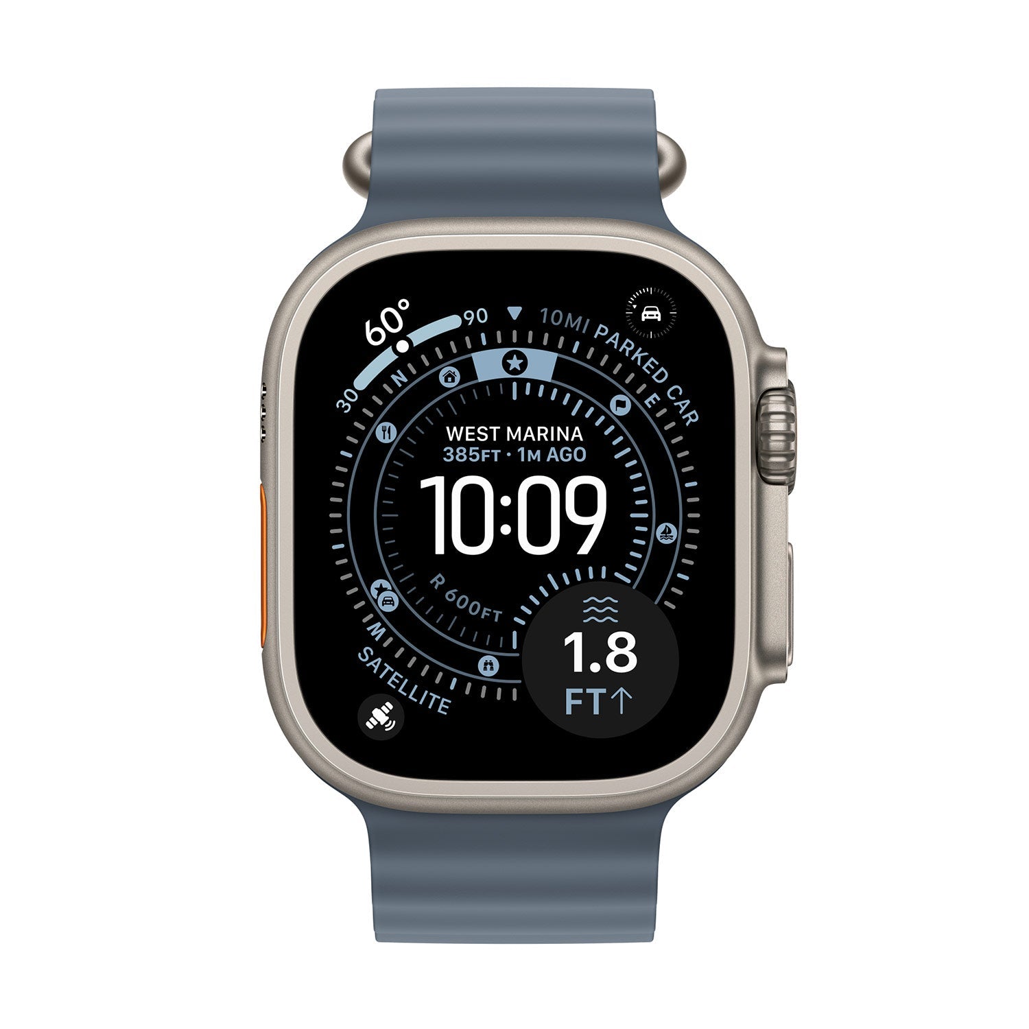 Ocean Replacement Strap for Apple Watch - Anchor Blue (Fall/2025)