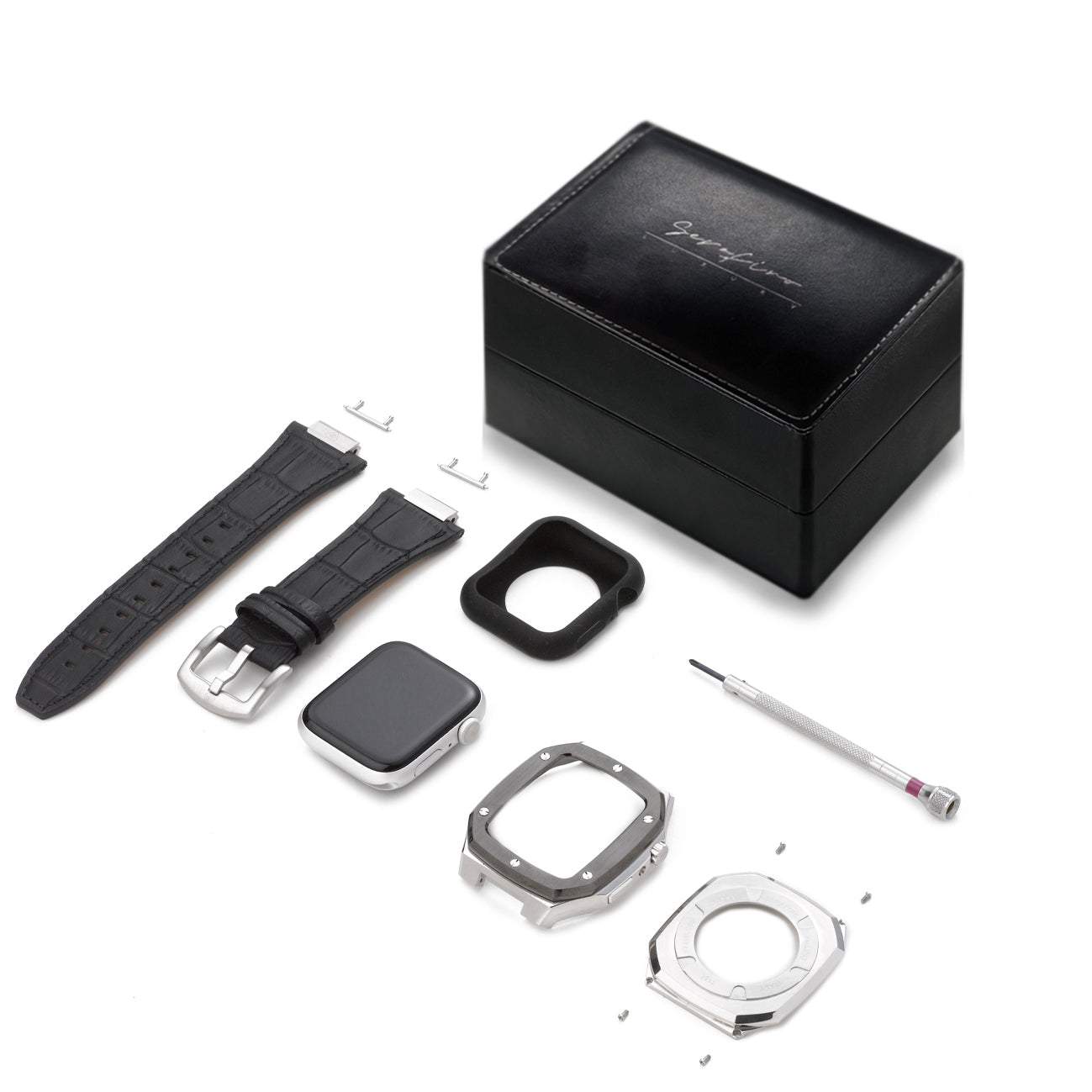 Apple Watch Case / ACHAIAH - Leather Black