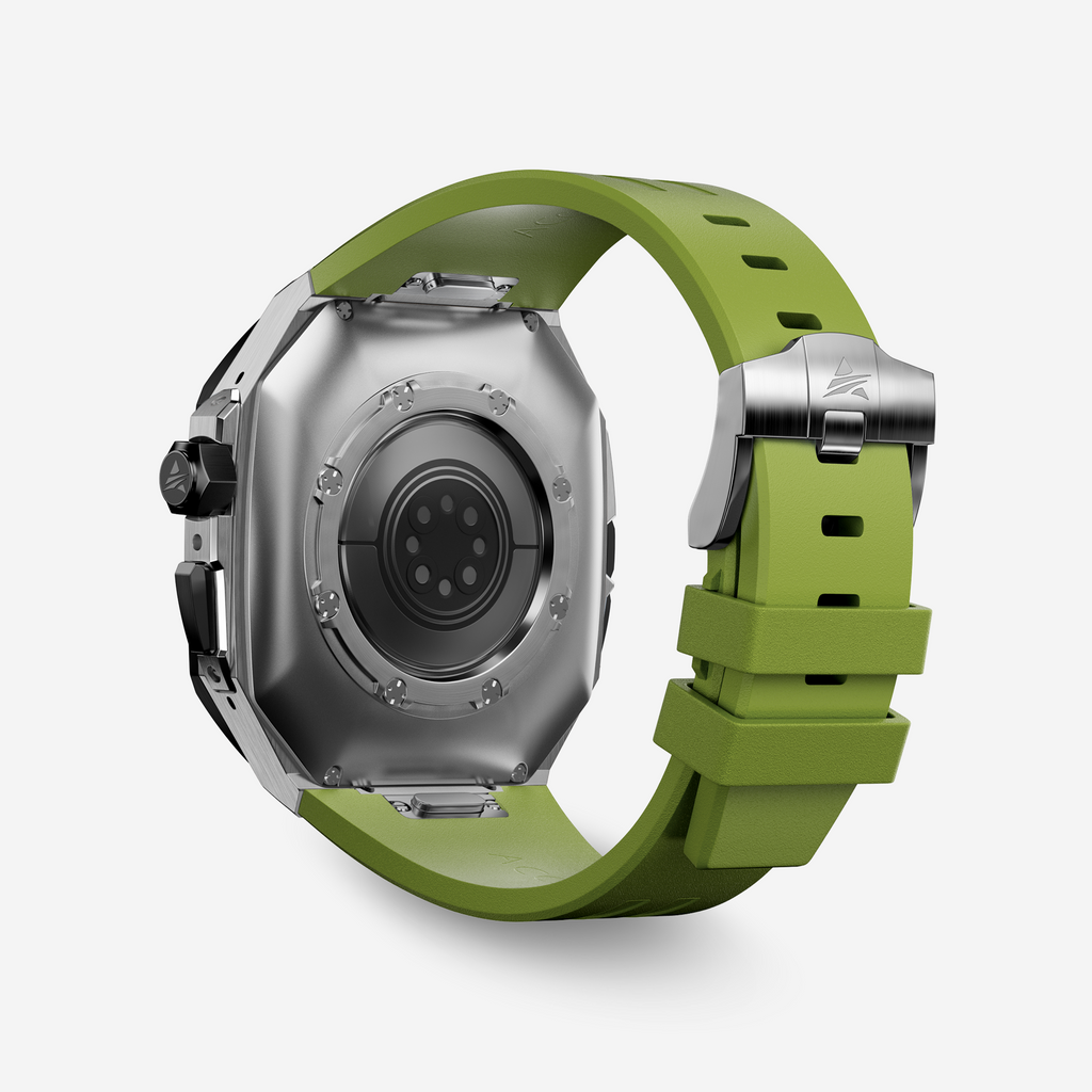 APRO TF 49MM Titanium Apple Watch Ultra Modification Kit (Silver Black)