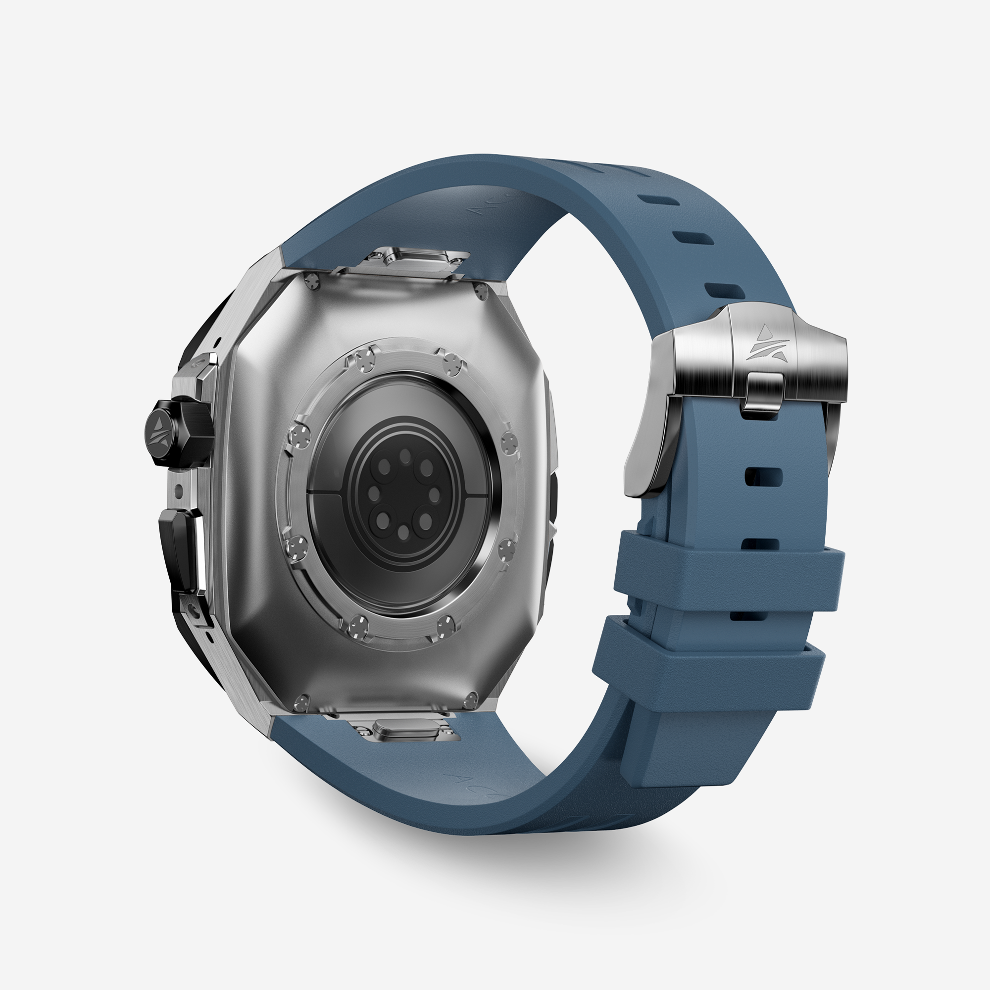 APRO TF 49MM Titanium Apple Watch Ultra Modification Kit (Silver Black)