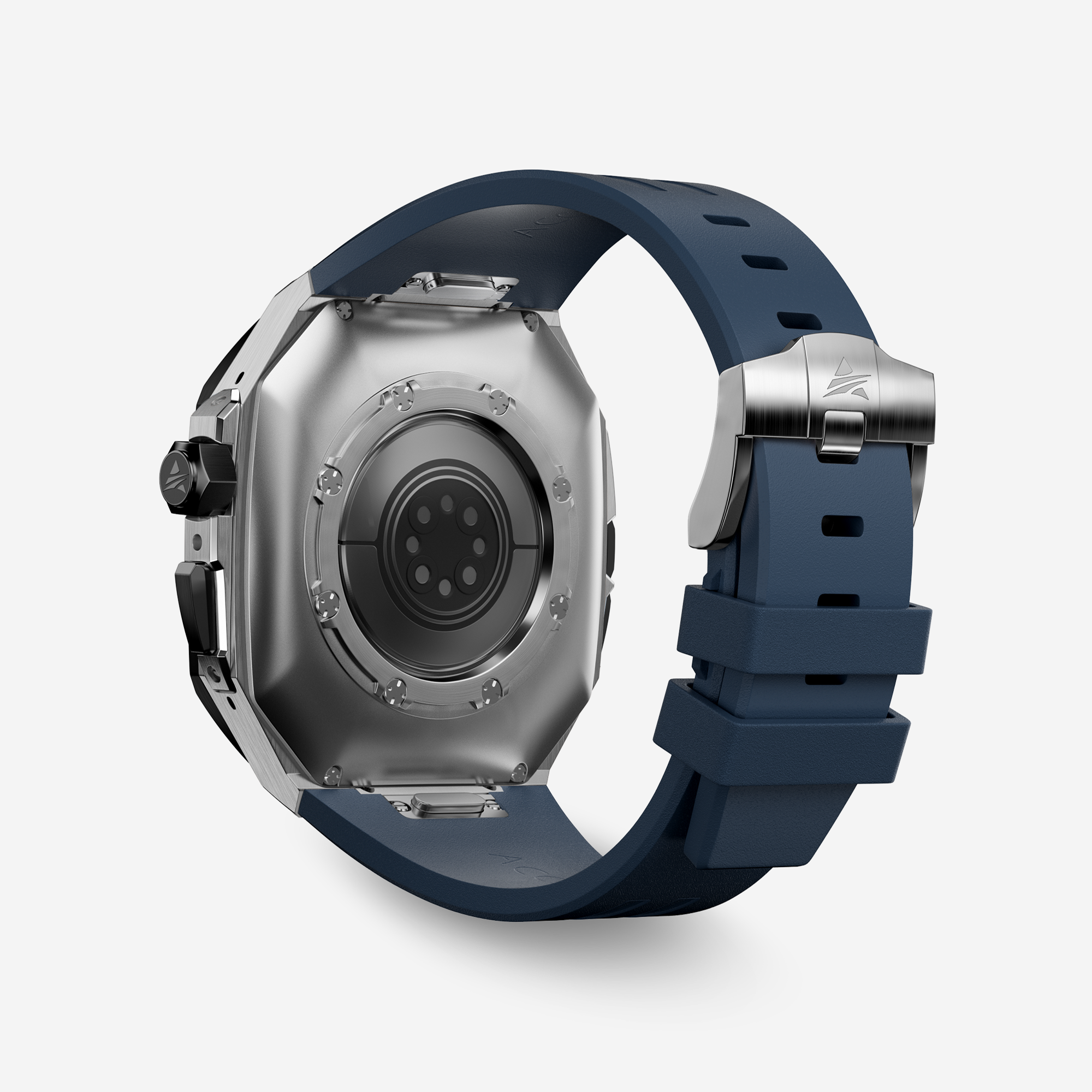 APRO TF 49MM Titanium Apple Watch Ultra Modification Kit (Silver Black)