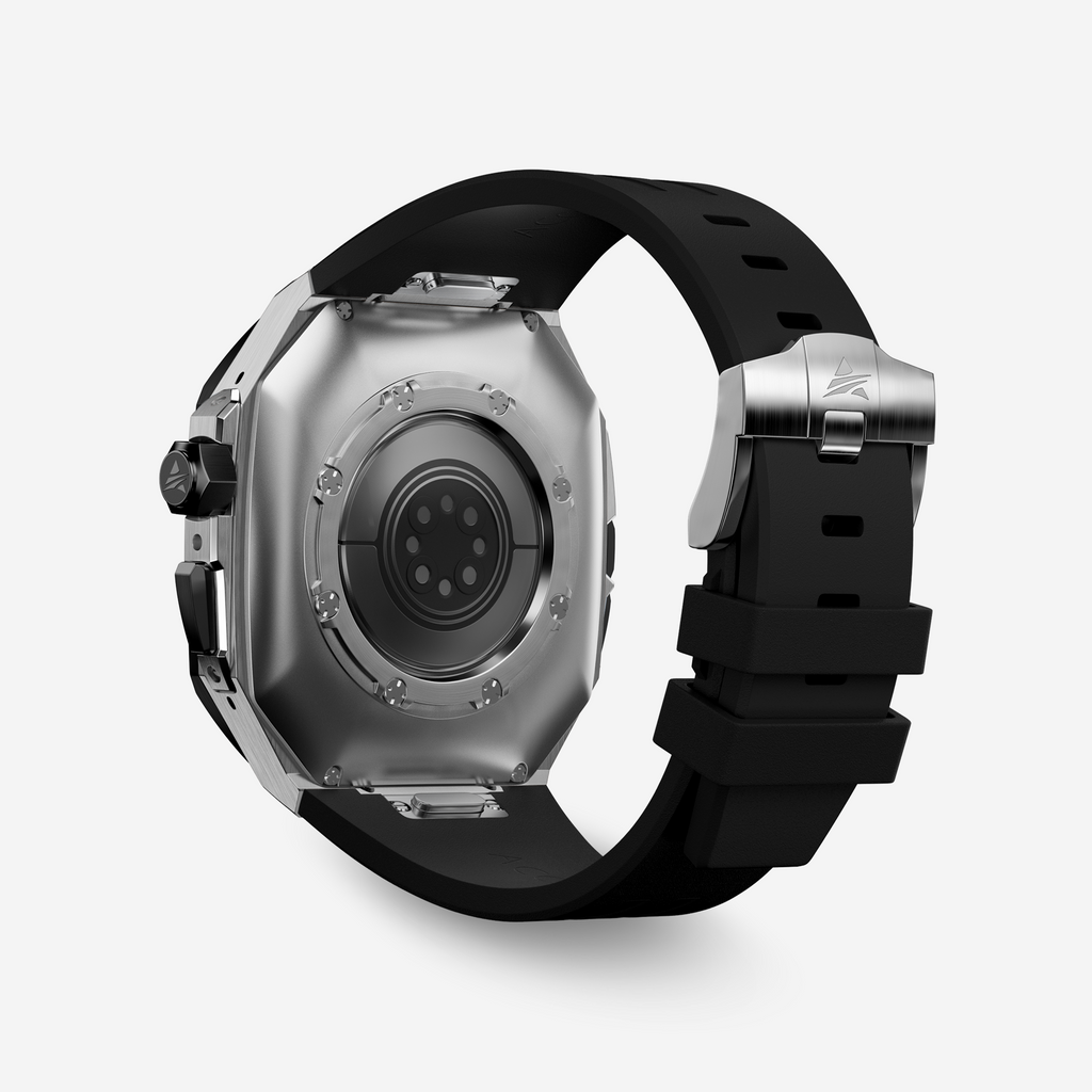 APRO TF 49MM Titanium Apple Watch Ultra Modification Kit (Silver Black)