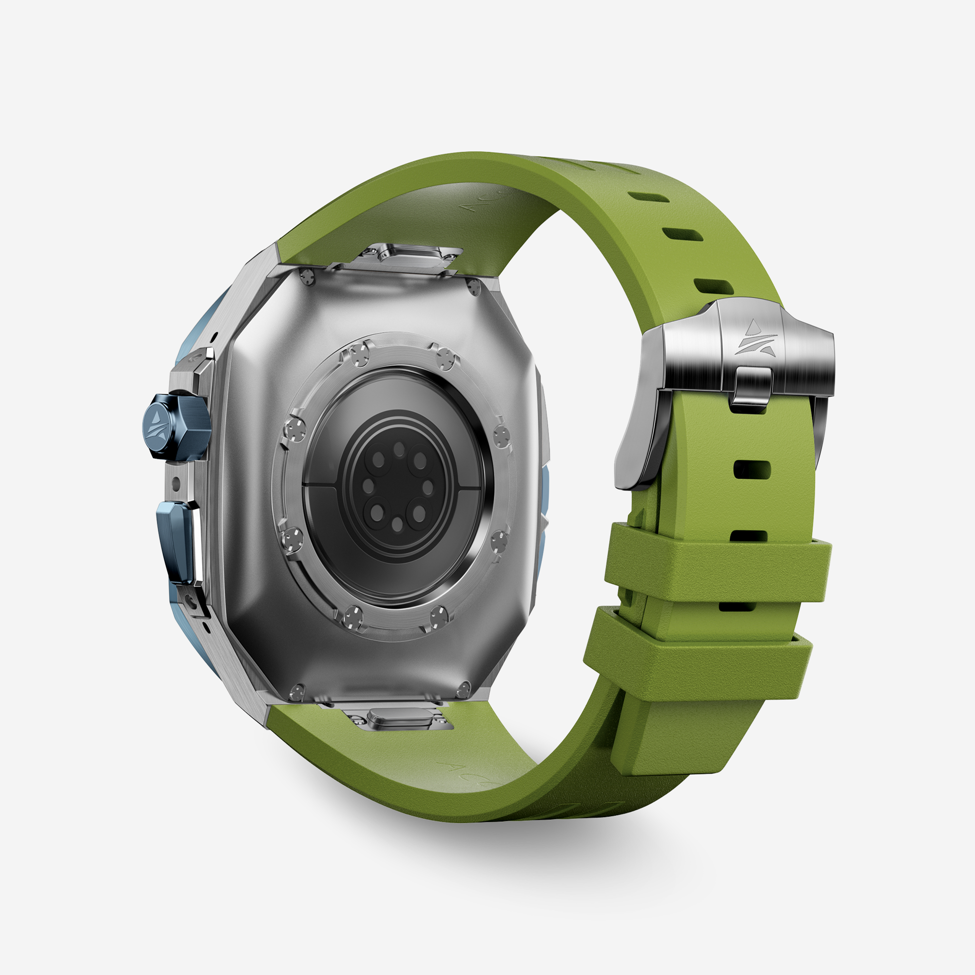 AP RO4950  49MM Titanium Apple Watch Ultra Modification Kit (Silver Blue)