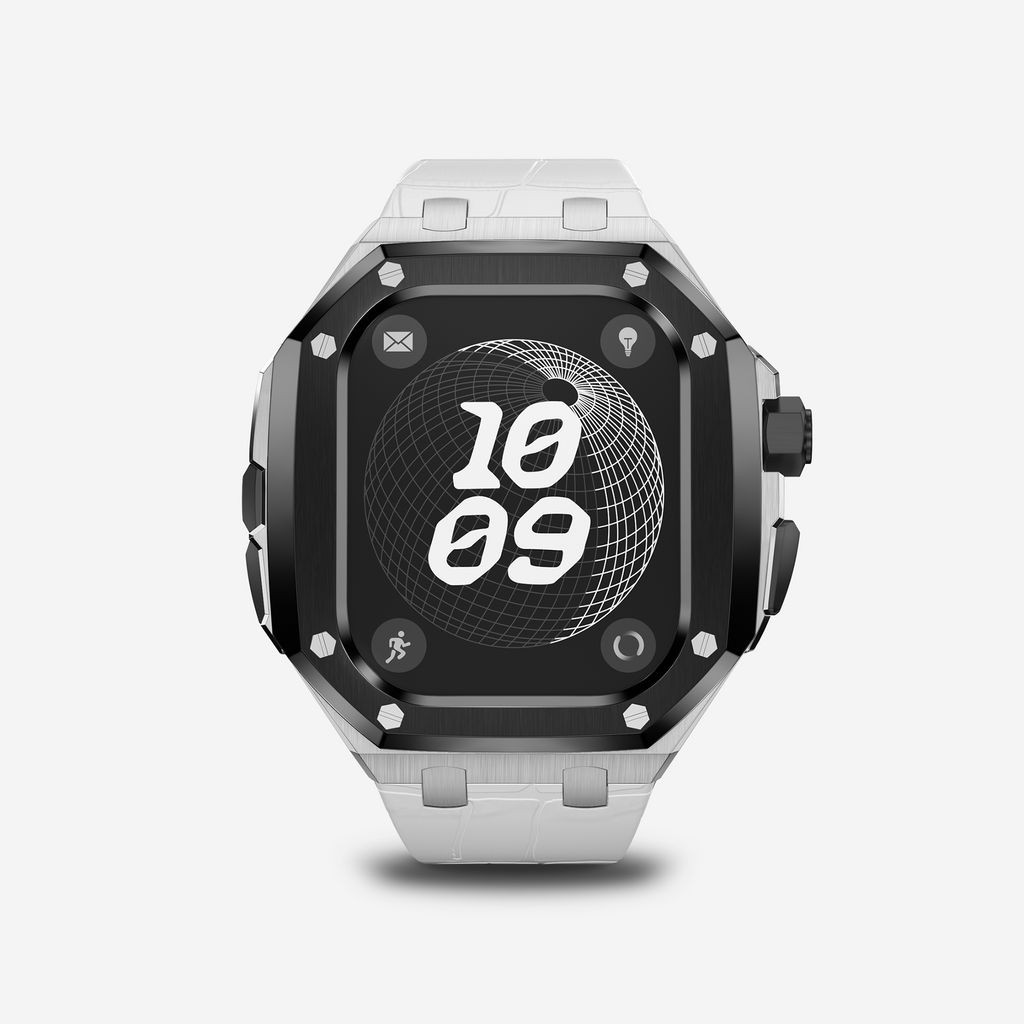 APRO TL 49MM Titanium Apple Watch Modification Kit (Silver Black)