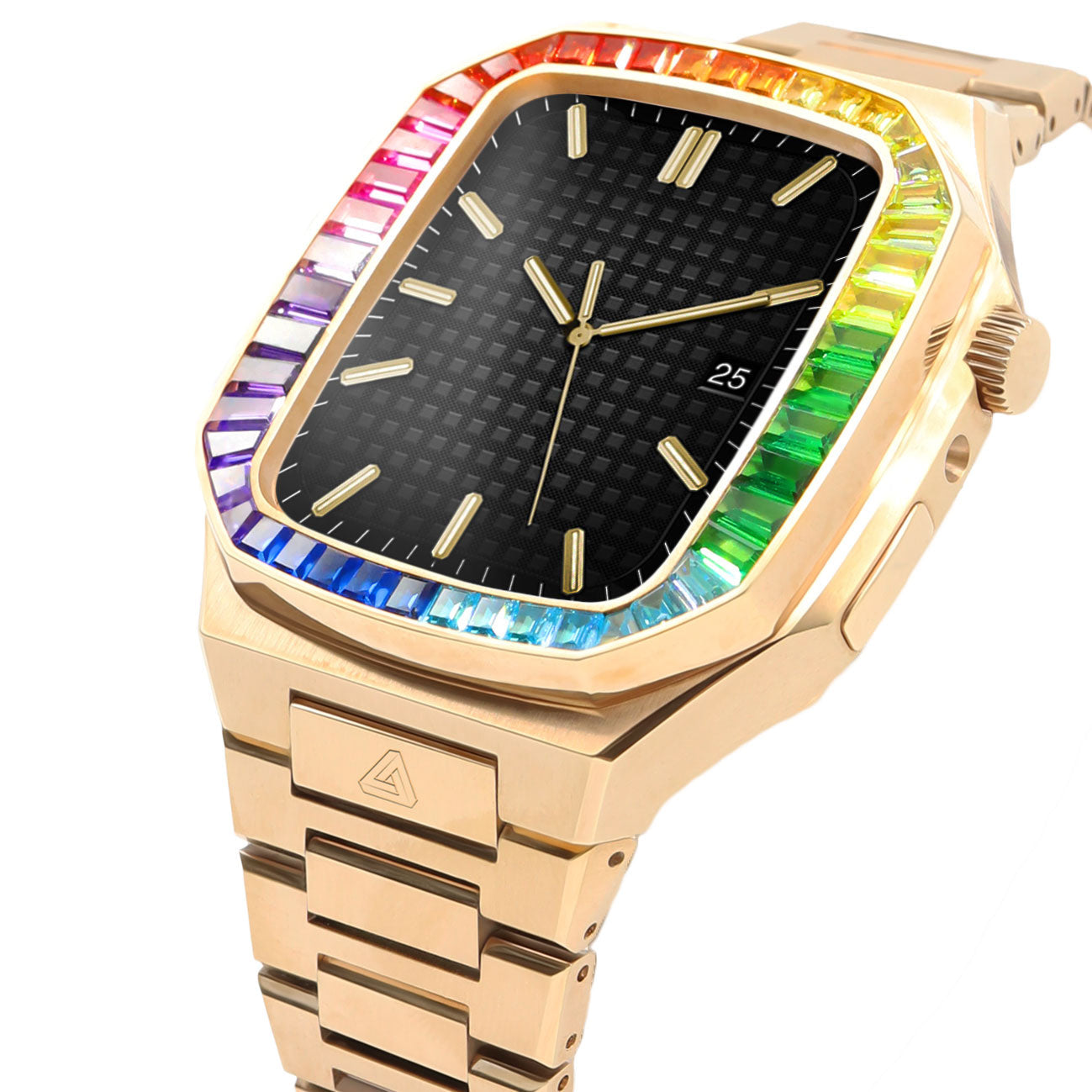 Apple Watch Case / NEMESI - LTD Edition Rose Gold Raimbow Diamond