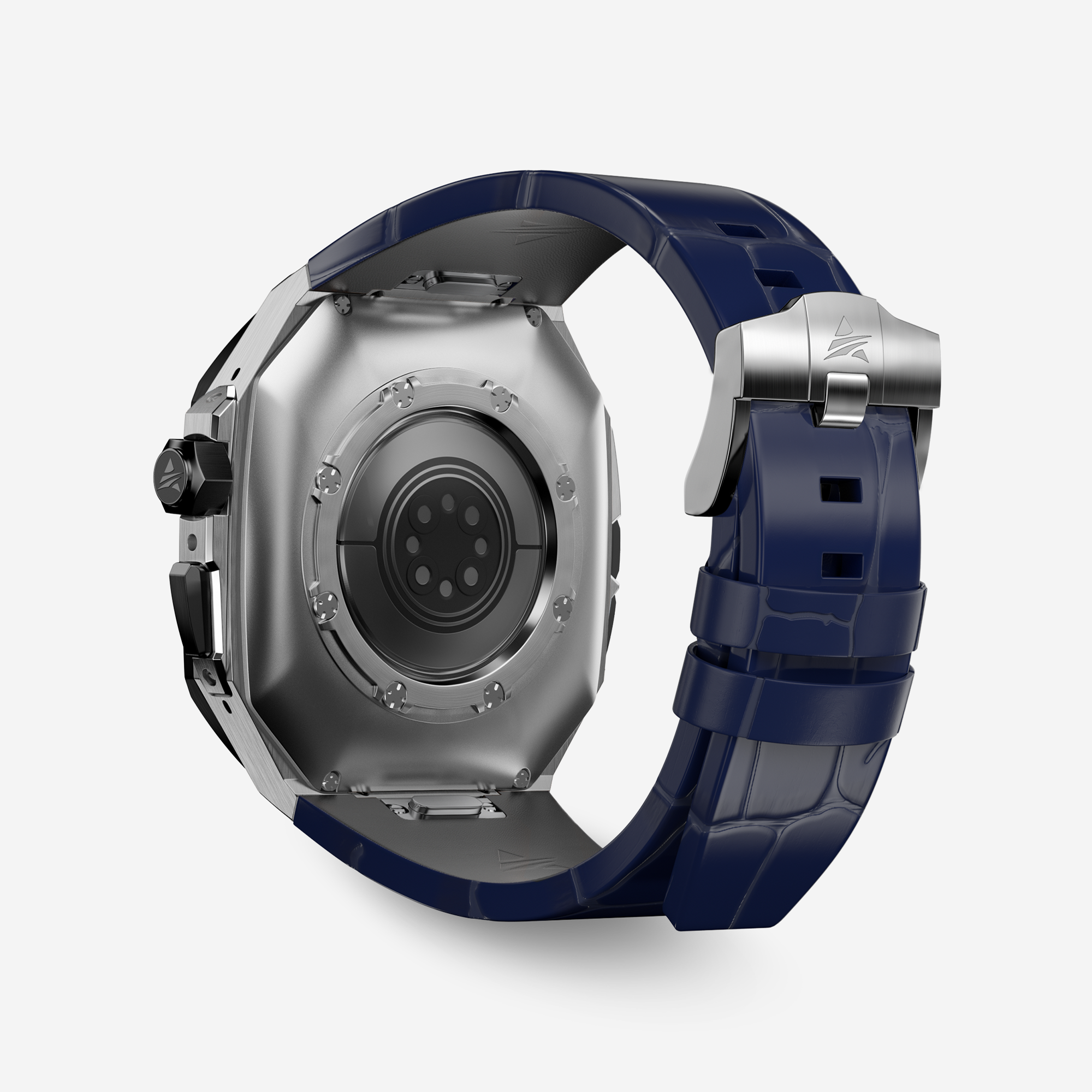 APRO TL 49MM Titanium Apple Watch Modification Kit (Silver Black)