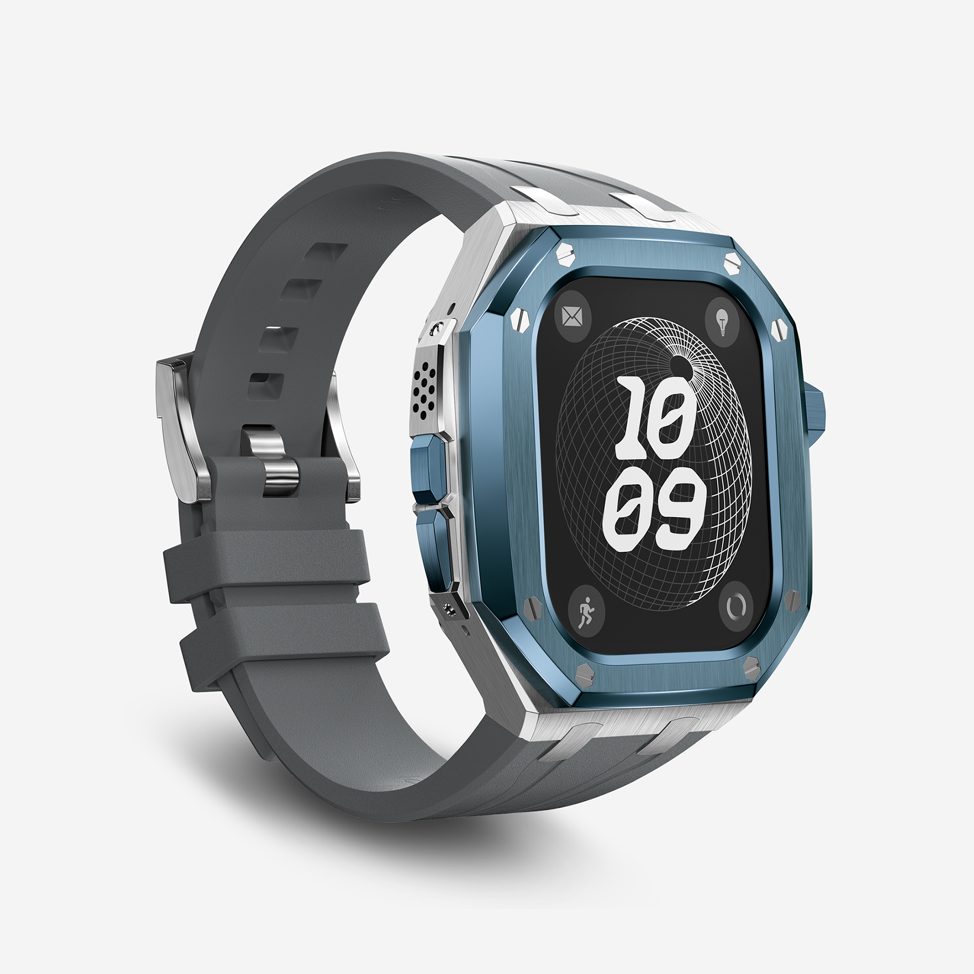 AP RO4950  49MM Titanium Apple Watch Ultra Modification Kit (Silver Blue)